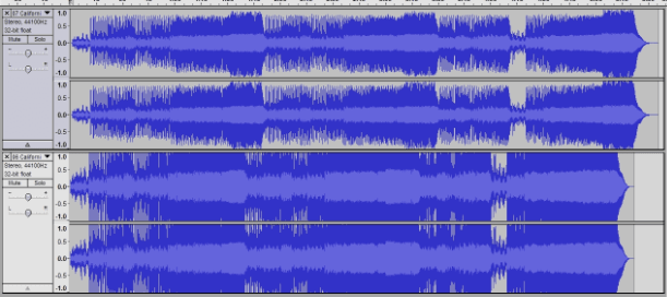 Mastered vs unmastered track comparing the dynamics.
