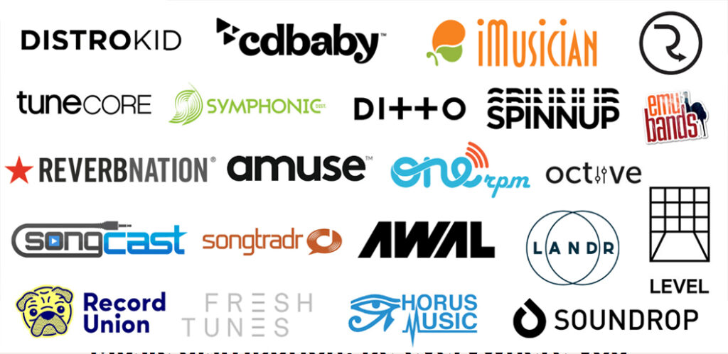 Music distribution services for streaming